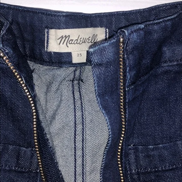 MADEWELL zip front detail denim skirt - Picture 5 of 7